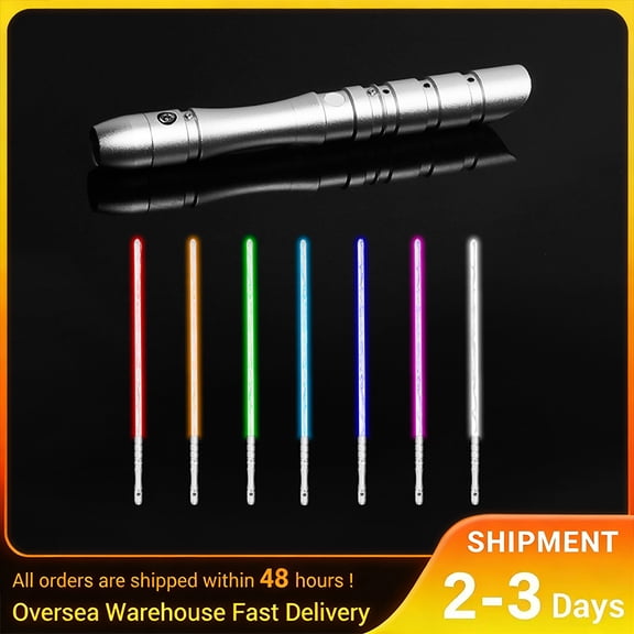 Lightsaber Sliver hilt Series Light Saber Aluminum Hilt,Smooth Swing,Blaster,Locking Types,Support Realistic Dueling Battle(38.2inch-RGB)