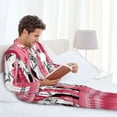 thumbnail image 6 of Salouo Thai elephant Print Button-Front Long Sleeve Pajama Set for Men, Soft 2Pjs Men's Long Sleeve Sleepwear-Large, 6 of 7
