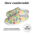 thumbnail image 6 of Xecao Colorful Snails Print Cotton Slippers Fuzzy Warm Cozy Slippers Non Slip House Slippers For Indoor Outdoor Cotton Slippers House Slippers-39/40, 6 of 7