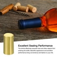 thumbnail image 4 of Unique Bargains Bouchon Rétractable en PVC avec Languette pour Bouteille de Vin, 120 Pcs 30x60mm Couverture Rétractable Ton Or, 4 of 5