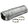 Deflecto Non Insulated Flexible Duct, 6" x 25', Silver, FL0625/3