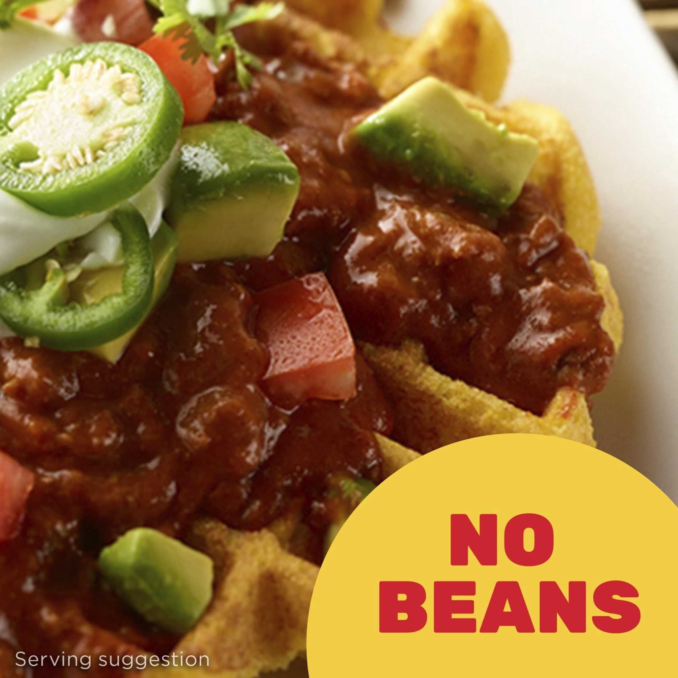 (4 pack) HORMEL Chili Hot No Beans, No Artificial Ingredients, Steel Can 15 oz