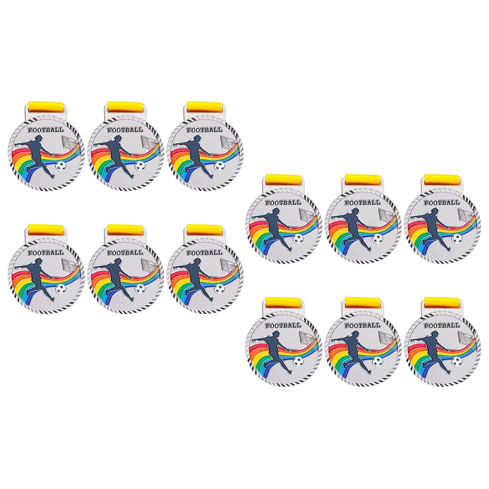Abbraccia 12x Soccer Medals for Awards Party Favors Participation Awards Prizes Awards Winner Medals for Sports Day Match Spelling Bees medal