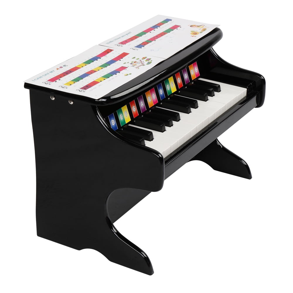 Piano for Toddlers, 25-key Children's Wooden Piano, Electronic Piano Musical Instrument, Black Piano for Toddlers, 25-key Children's Wooden Piano, Electronic Piano Musical Instrument, Black