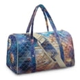 thumbnail image 2 of Garronmavis Galaxy Print Large Quilted Duffle Bag for Women, Weekender Overnight Bag Travel Tote Carry On Gym Dance Bag with Zipper Pockets, 2 of 7
