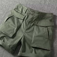 thumbnail image 6 of HCNTES Men's Cargo Classic Short Elastic Waist Summer Beach Lightweight Board Slim Fit with PocketsZ01-AG,XL), 6 of 7