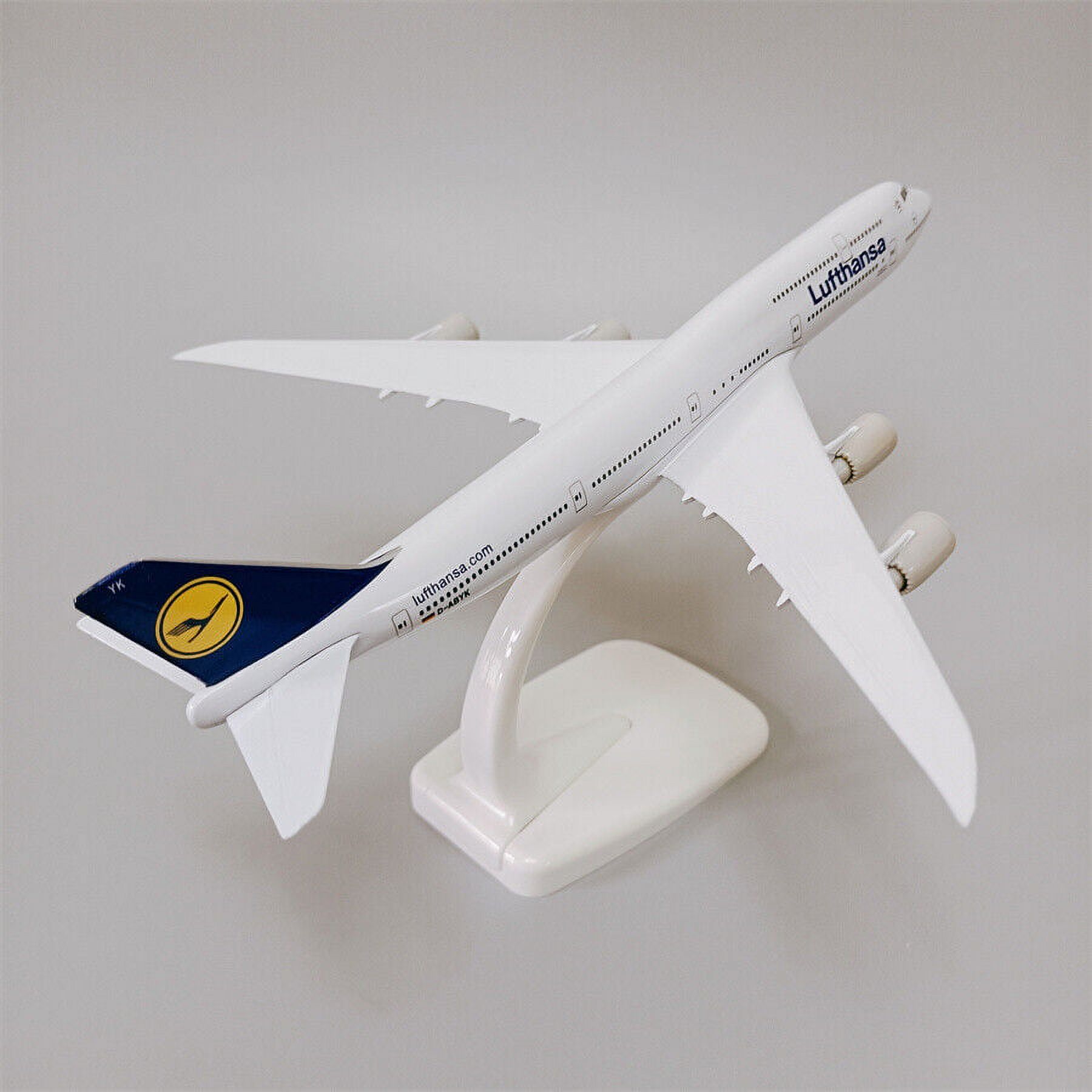 20cm German Lufthansa Boeing B747-8 Airlines Diecast Airplane Model Plane Alloy