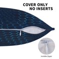 thumbnail image 5 of Multi-Size Linen Sofa Pillow Cover Invisible Zipper Open And Close Strong Use For Sofa Chair Garden Sofa Car Snake Skin Print Style Doderblue_2 18"X18", 5 of 8