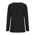 thumbnail image 4 of Fanxing Womens Long Sleeve Shirts Basic Tee Trendy Fall Spring Business Casual Beach Vacation Workout Tops Black 2XL, 4 of 8