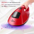 Euleven Hot Wind AntiDust Mites UV Handheld Vacuum Cleaner with HEPA Filtration and Double