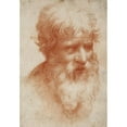 thumbnail image 3 of Parmigianino 14x18 Black Modern Framed Museum Art Print Titled - Head of a Bearded Man, Looking Right (ca. 1523 - 1525), 3 of 5