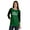 Green, variant on Inkmeso Masked & Vaccinated Funny Pro-Vaccine Boat Neck T-shirt For Womens