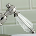 thumbnail image 4 of Kingston Brass KS1438WLL Wilshire Two-Handle Bathroom Faucet with Brass Pop-Up and Cover Plate, Brushed Nickel, 4 of 5