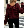 thumbnail image 6 of Eytino Women Sweaters Bow Back Long Sleeve Sweater Lightweight Knit Pullover Sweater Tops, 6 of 10