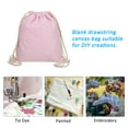 thumbnail image 5 of Uxcell Cotton Drawstring Bags Cotton Drawstring Backpack Foldable Sports Gym Bags Pink Green 2Pcs, 5 of 6