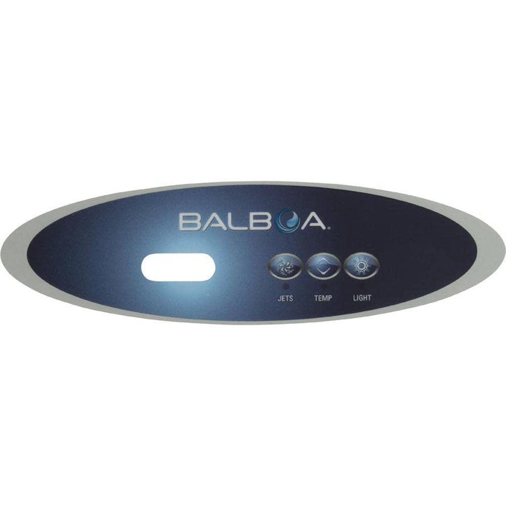 Balboa 11219 Duplex Mini Oval Jet/Light Spa Control Overlay 