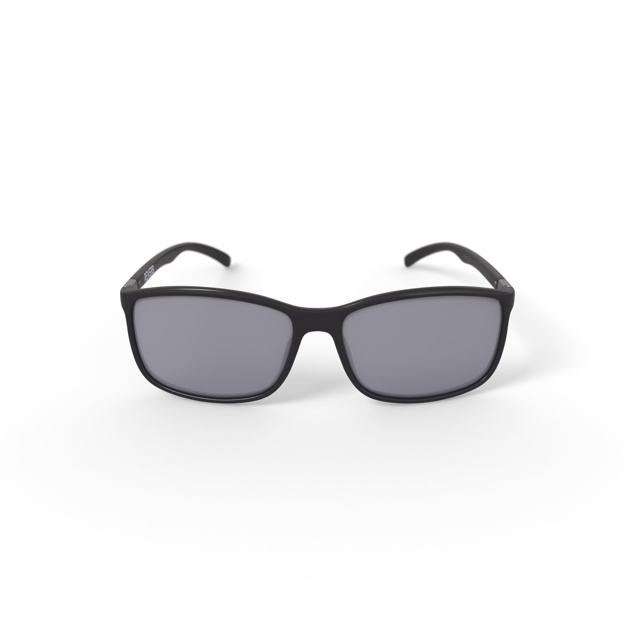 Reverb Men's Thinline Rectangle Prescription Fashion Sunglasses, RVMOS1004, Rubberized Black, 61-15-150, with Case