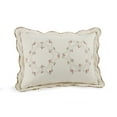 thumbnail image 3 of Modern Heirloom Felisa Cream/Pink Floral Embroidered 2-Piece Quilt Set, Twin, 3 of 4