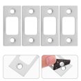 thumbnail image 2 of 4pcs Stainless Steel Deadbolt Strike Plate With Screws Reinforced Security Plate For Front Door Replacement Door Latch Guard Plate For Exterior And Interior Doors, 2 of 8