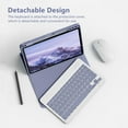 thumbnail image 4 of Keyboard Case for iPad 10.2" 9th 8th 7th Generation, with Detachable Bluetooth Keyboard and Mouse, Soft TPU Back Stand Cover with Pencil Holder for iPad 10.2, 4 of 6