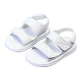 thumbnail image 5 of Gubotare Baby Girl Sandals Baby Boys Girls Sandals, Soft Non-Slip Rubber Sole Summer Toddler Baby Walking Shoes, Flat Shoes First Walkers Size 8 (White,Toddler 8), 5 of 9