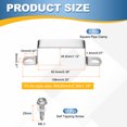 thumbnail image 2 of Uxcell 8set Conector U Soporte 60x30mm Acero Inoxidable 304 Abrazadera de Tubo Cuadrado con Tornillo Autorroscante para Manguera de Cable, Plateado, 2 of 6