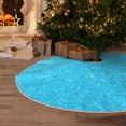 thumbnail image 5 of Bingfone Christmas Tree Skirt Mat Christmas Decoration Interior 48" -Sky Blue Glitter, 5 of 6