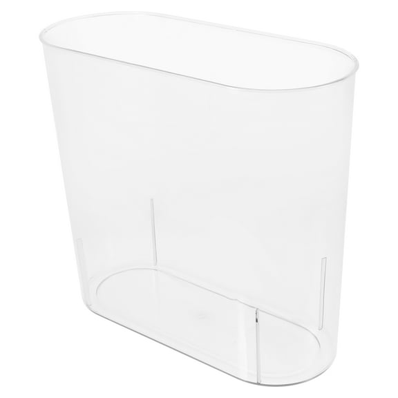 LIFKOME Clear Wastebasket Trash Can Garbage Container Bin Slim Garbage Can for Bathroom Kitchen