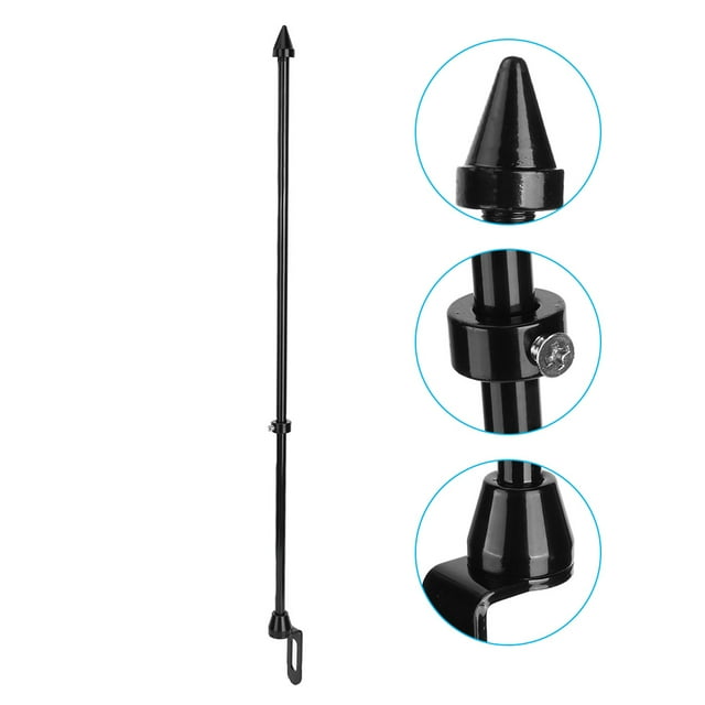 Flag Pole Luggage Rack Pole Steel Flagpole Universal Universal Motorcycle Auto Flagpole Rear Luggage Rack Mount Flag Pole Accessory