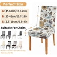 thumbnail image 6 of Vintage Floral Dining Chair Covers Set of 6,Removable Washable Parsons Chair slipcovers,Kitchen Spring Summer Decor Chair Seat Cover Protectors(Vintage,6 Pack), 6 of 6