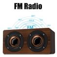 thumbnail image 4 of Madera Altavoz Bluetooth Subwoofer Radio Fm Hifi Música Reloj Alarma Estéreo Subwoofer - Grano Marrón Speravity EL007459-00, 4 of 6