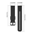 thumbnail image 3 of 22mm Carbon Fiber Silicone Watch Strap Stylish Comfortable Quick-release Adjustable, 3 of 6