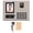 Black - EU Plug, variant on Riousery Employee Attendance Machine Fingerprint Biometric Face Recognition Time Card PIN Punching 100-240V US Plug