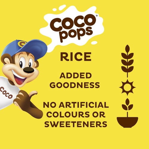 Kellogg's Coco Pops Chocolate Breakfast Cereal 650g, British Import (Pack of 3)