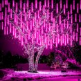 thumbnail image 2 of Guirnalda de luces LED para lluvia de meteoritos para exteriores, 30/50 cm, forma de gota de lluvia, para decoración navideña, fiestas y jardines, 2 of 5