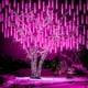 thumbnail image 2 of Guirnalda de luces LED para lluvia de meteoritos para exteriores, 30/50 cm, forma de gota de lluvia, para decoración navideña, fiestas y jardines, 2 of 5