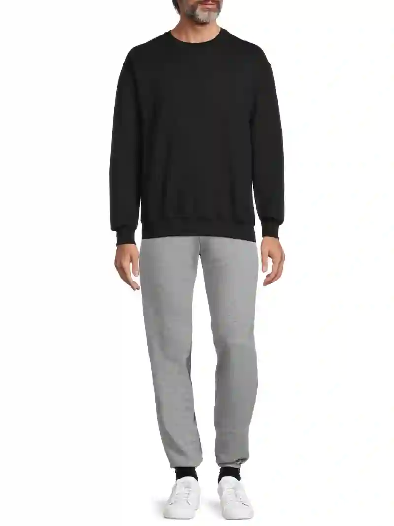 Athletic Works Men's Fleece Crewneck Sweatshirt, Sizes S-4XL Athletic Works Men's Fleece Crewneck Sweatshirt, Sizes S-4XL