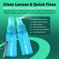 thumbnail image 3 of OPTIPAK Sparkle Anti-Reflective Lens Cleaner & Repair Kit – (2) 1oz Glasses Cleaner Spray, (2) Microfiber Cloths & Keychain Screwdriver for Eyeglasses, Sunglasses, Lenses & Screens (5 Piece Set), 3 of 8