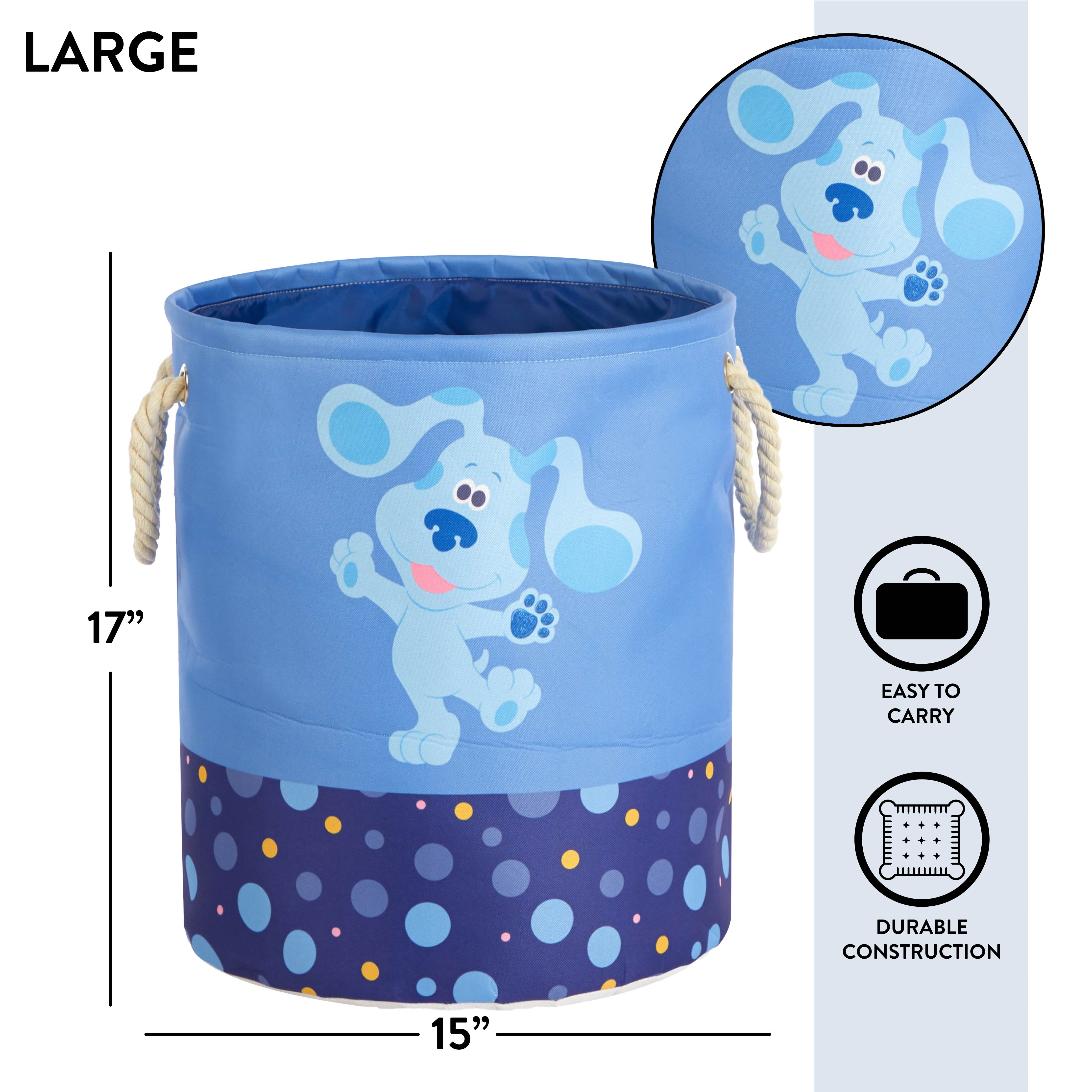 Blues Clues Kids Fabric Round Nestable Storage Bin Set, 3-Piece