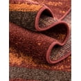 thumbnail image 3 of Unique Loom Autumn Collection Area Rug - Foilage (7' 10" x 10' Rectangle Terracotta/Burgundy), 3 of 10
