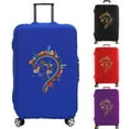 thumbnail image 2 of Luggage Cover Suitcase Protector Interesting Pattern Thicker Elastic Dust Covered for 18-32 Inch Trolley Case Travel Accessories red S, 2 of 6