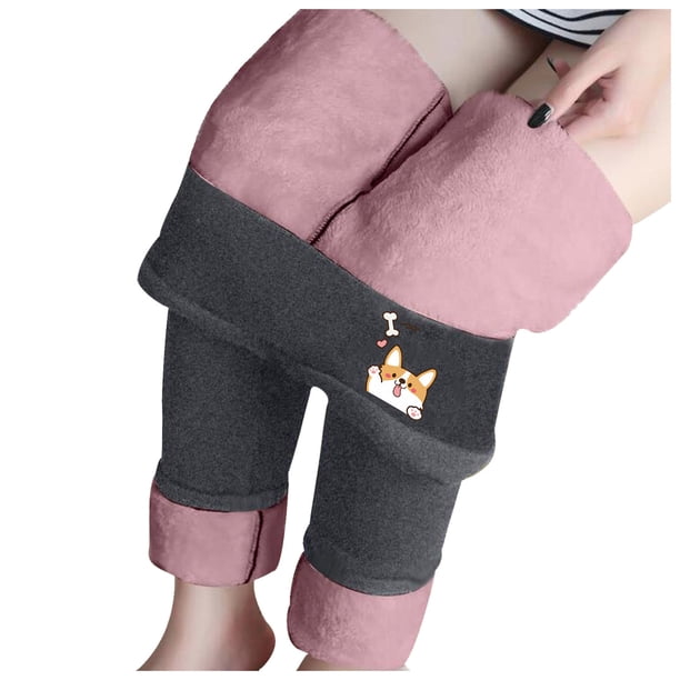 Leggings de mujer Invierno Térmico Forrado Súper Grueso Estampado de Cachemira Cintura Alta Cómodos Pantalones de Yoga Cálidos Pompotops ulkah943235