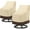 Beige and Brown, variant on Outdoor High Back Chair Covers Waterproof, Heavy Duty Stackable Dining Swivel Chair Covers, All Weather Resistant Patio Furniture Cover, 29”W x 30”D x 42”H, 2 Pack, Beige & Brown