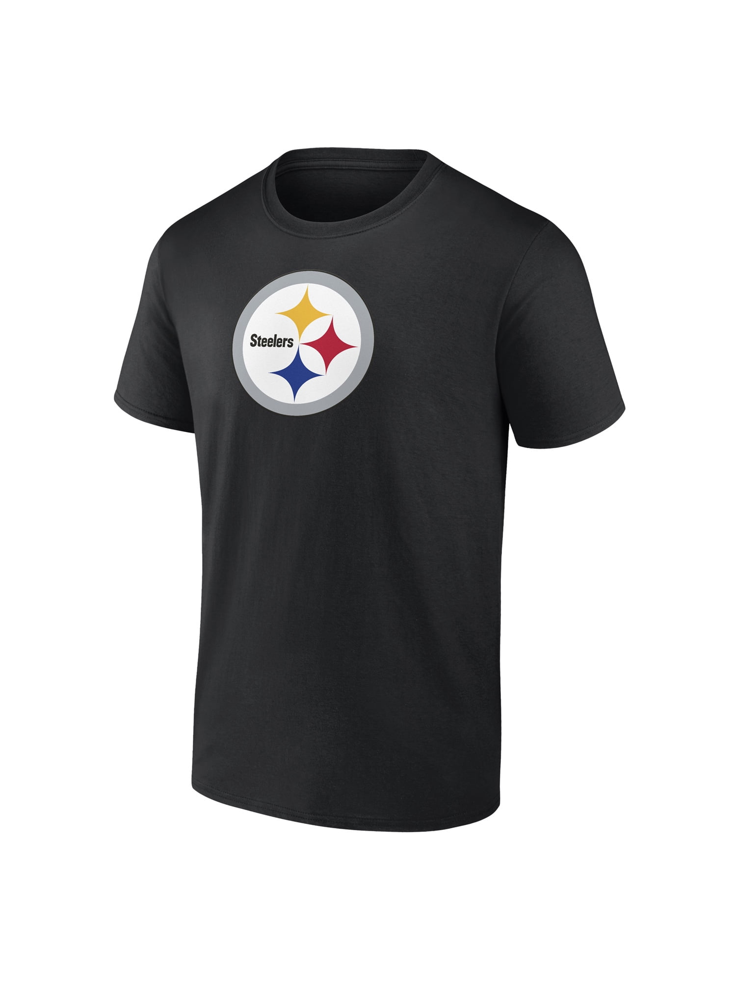 NFL Pittsburgh Steelers Men's Cotton Black Short Sleeve T-Shirt