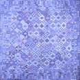 thumbnail image 1 of Ahgly Company Indoor Square Southwestern Blue Country Area Rugs, 7' Square, 1 of 4