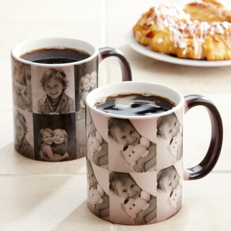 Personalized Multi Photo Color Changing Coffee Mug, 11 (Best Gift For New Mother From Husband)