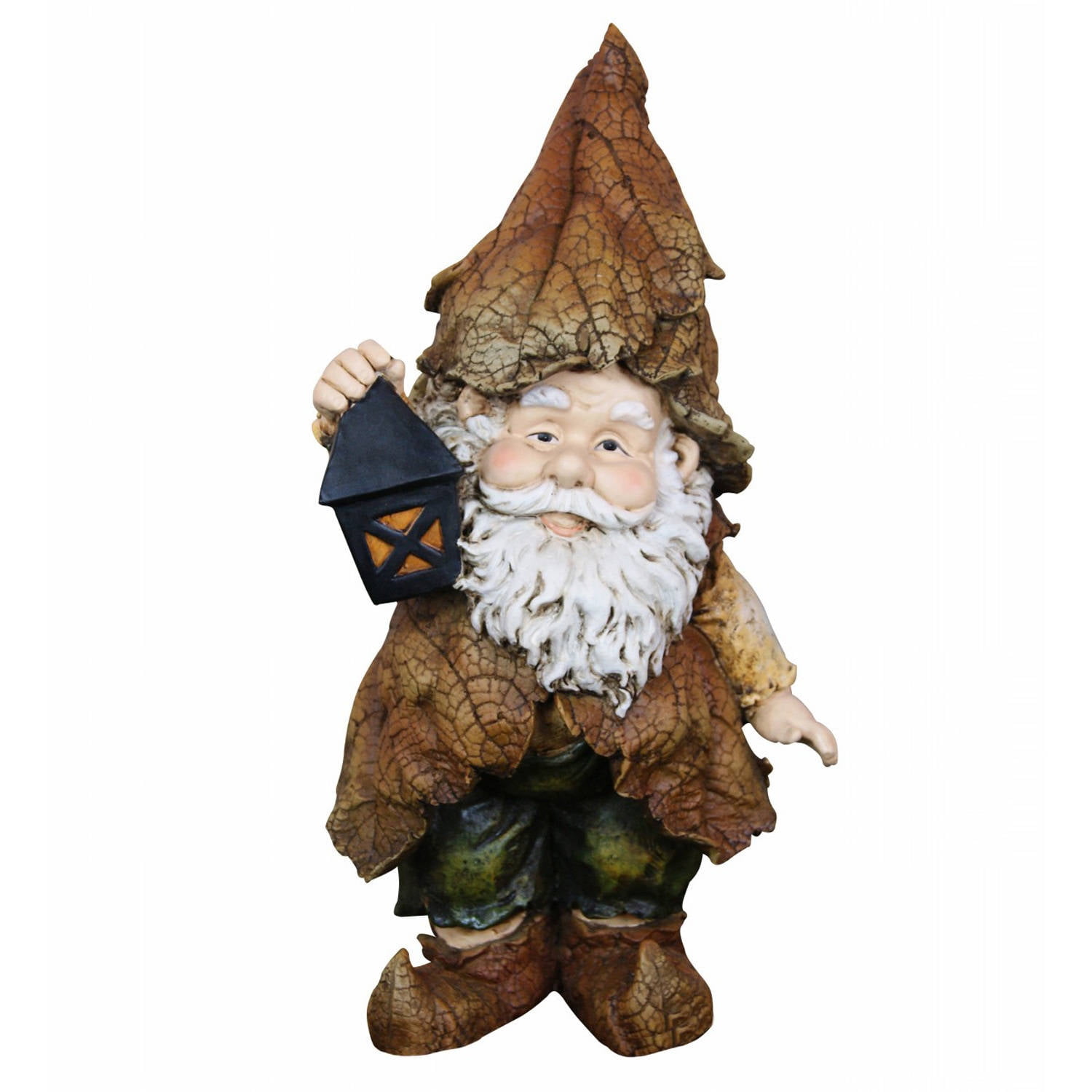 Rainforest Gnome with Lantern Garden Statue by Alpine Corp