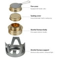 thumbnail image 4 of AMERTEER Réchaud à Alcool Portable Mini pour l'Extérieur, Brûleur Ultraléger, Batterie de Cuisine de Camping pour Camping, Randonnée, Backpacking, Pique-Nique, 4 of 9