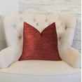 thumbnail image 2 of Plutus Paprika Jam Burgundy Red Luxury Throw Pillow, 2 of 3