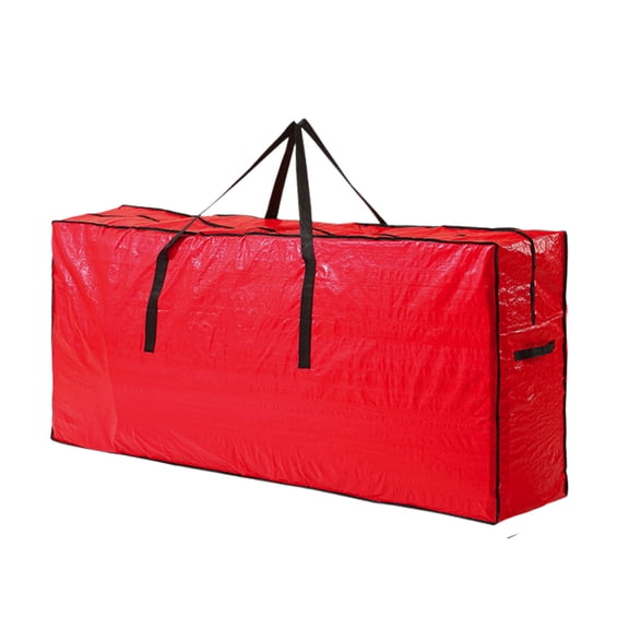 XMMSWDLA‌ 7.5ft Christmas Tree Storage Bag - Waterproof Holiday Tree Bag with Reinforced Handles & Dual Zippers,Fits Artificial Trees - Includes Wreath Storage Bag & Moving Bags (Red)